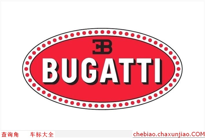 布加迪标志图片，BUGATTI车标